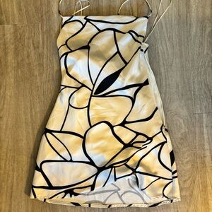 Cotton Candy Black and White Patterned Dress